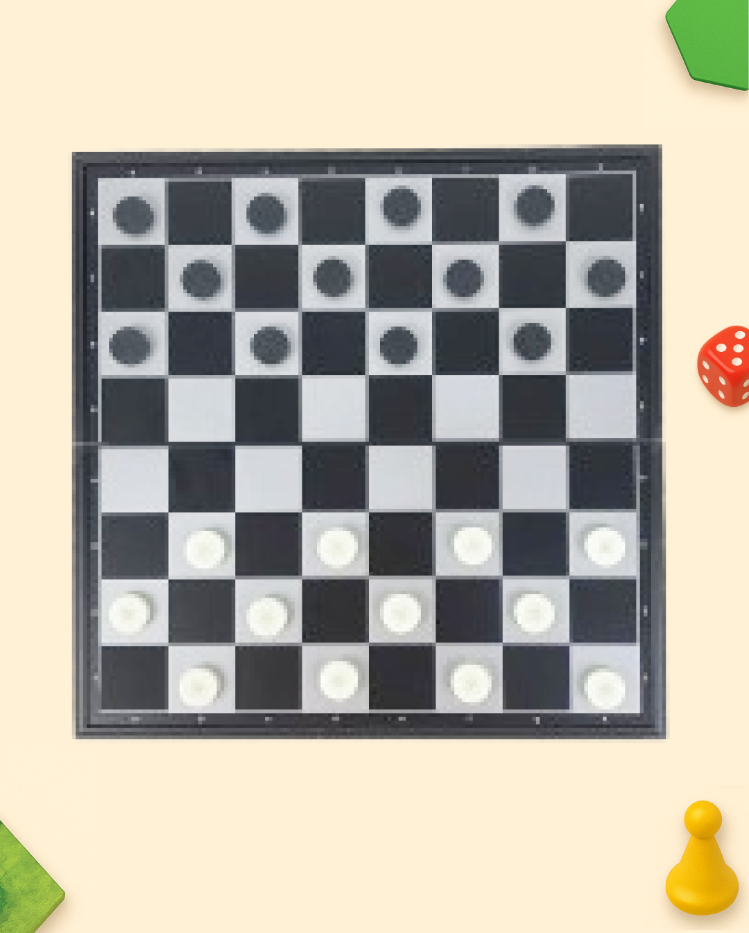Échecs, Dames & Backgammon Magnétiques 3 en 1