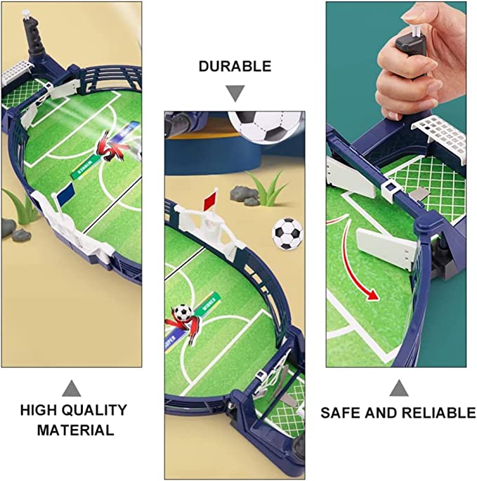 Mini Babyfoot de Table pour Enfants et Adultes – Jeu de Football de Bureau Compact 2 Joueurs