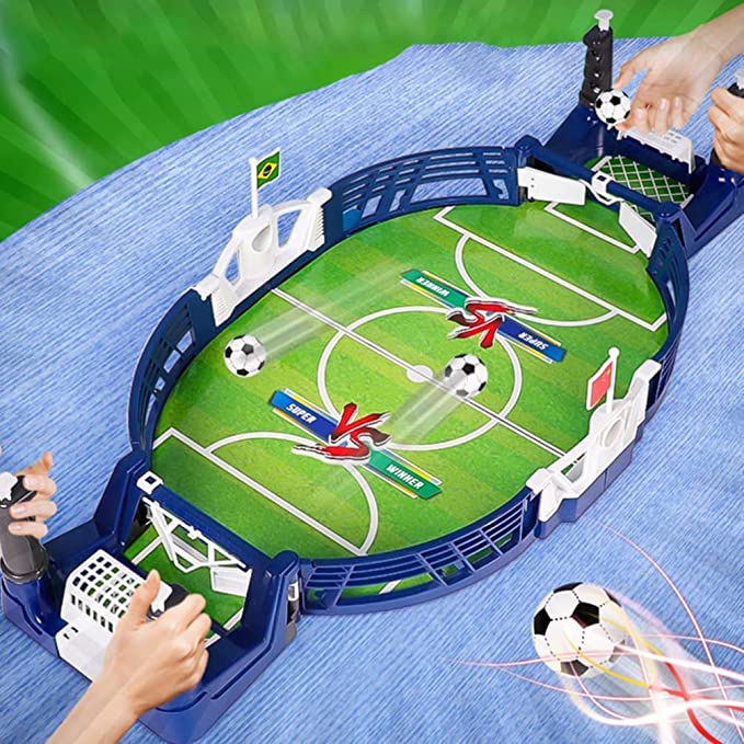 Mini Babyfoot de Table pour Enfants et Adultes – Jeu de Football de Bureau Compact 2 Joueurs