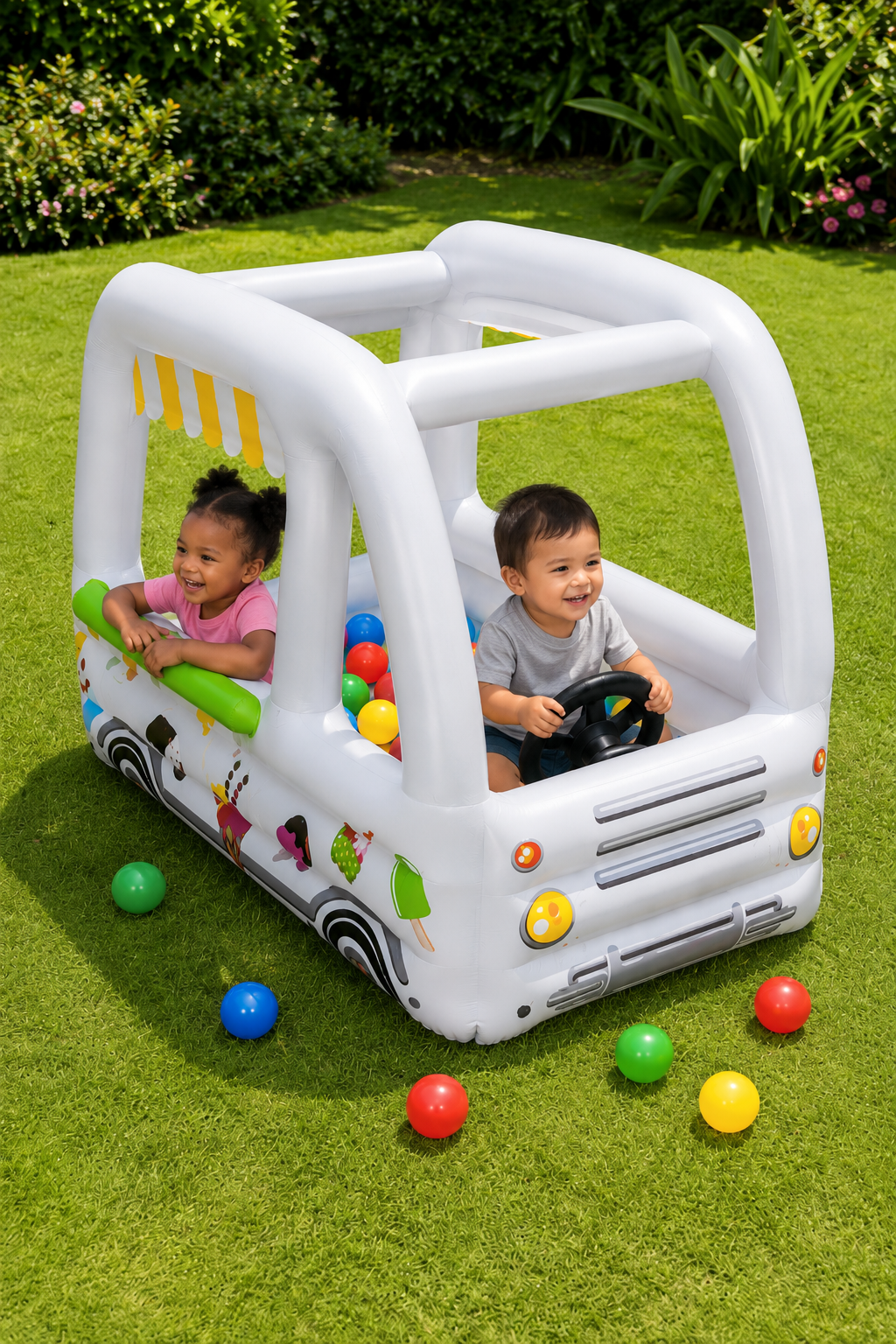 Aire de Jeux Gonflable Bestway Voiture - avec 10 Balles