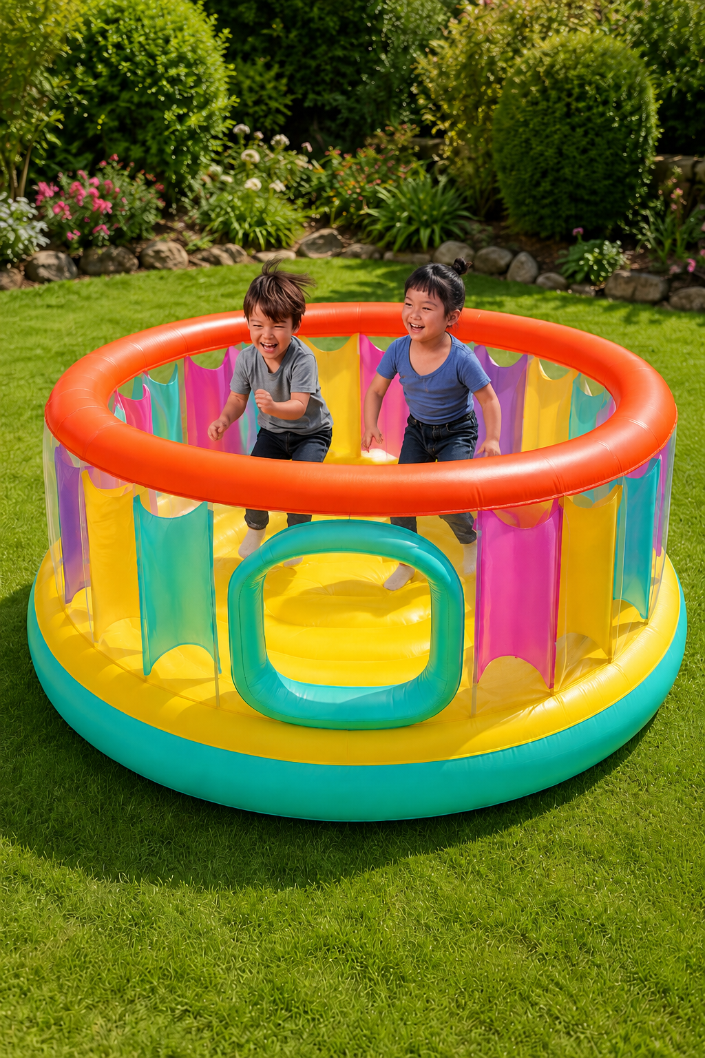 Trampoline Gonflable Bestway Coloré – Aire de Saut 1,80 m × 86 cm