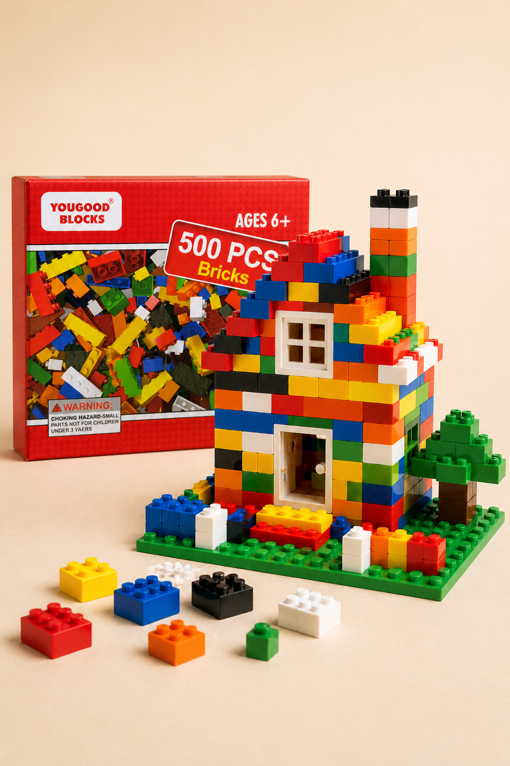 Mini Building Blocks 500 Pièces – Blocs de Construction Créatifs pour Enfants 6+