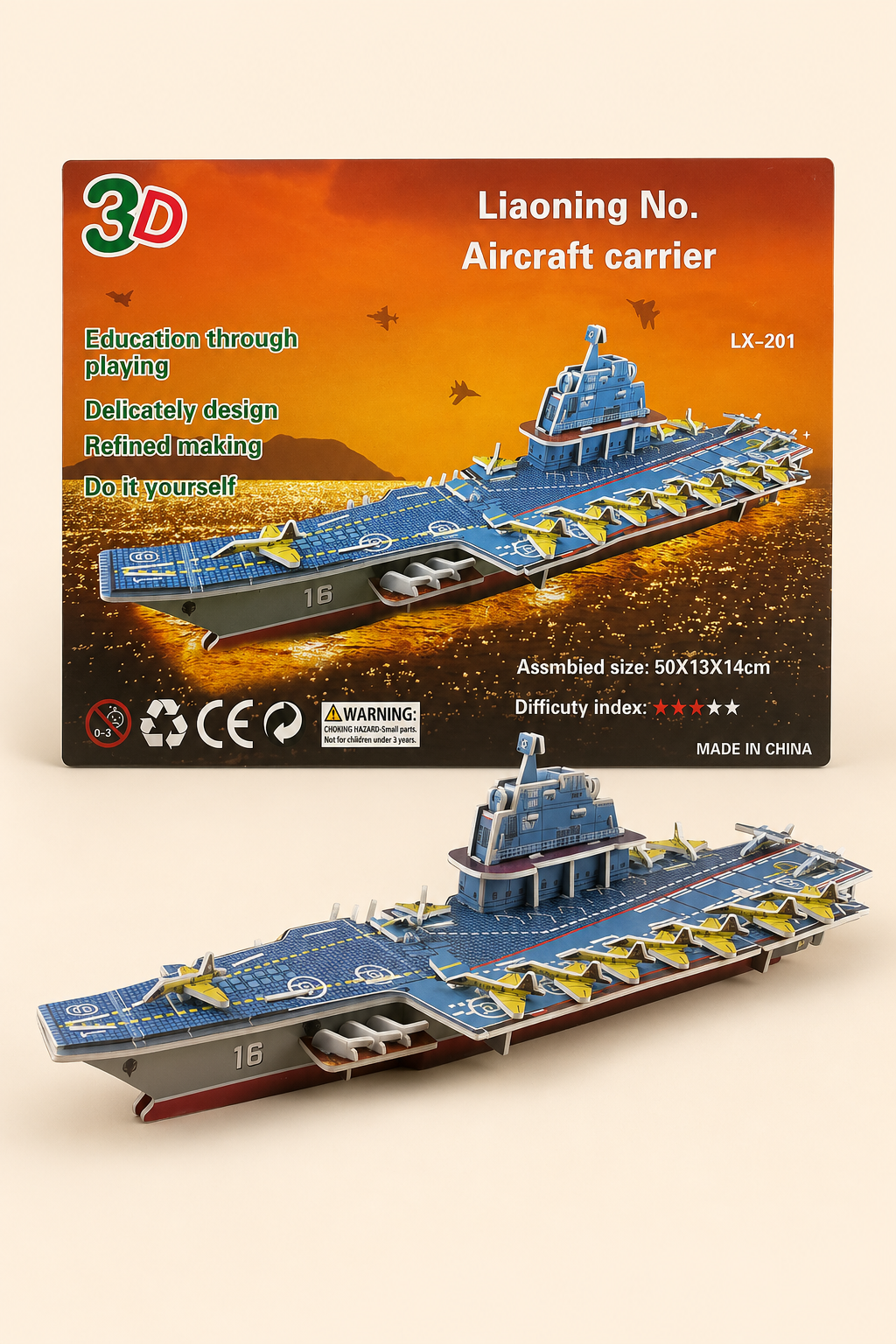 Puzzle 3D Porte-Avions Liaoning – Maquette Navire Militaire à Construire