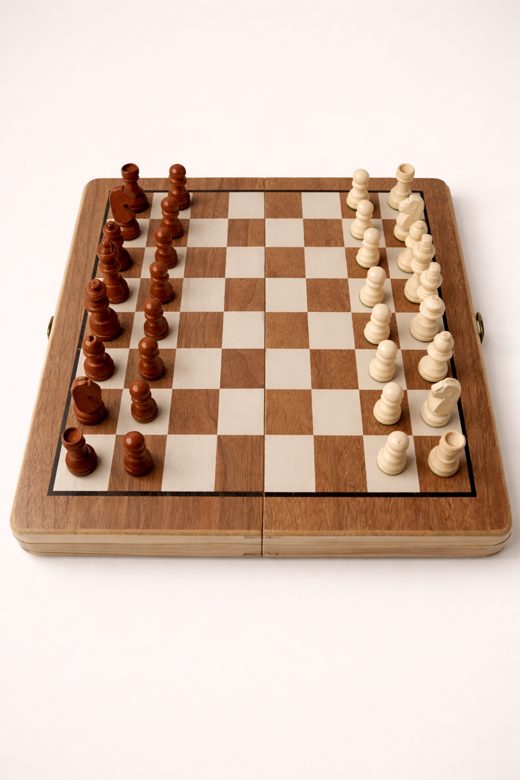 ♟️ Jeu d’Échecs en Bois Magnétique Pliable – Coffret Premium