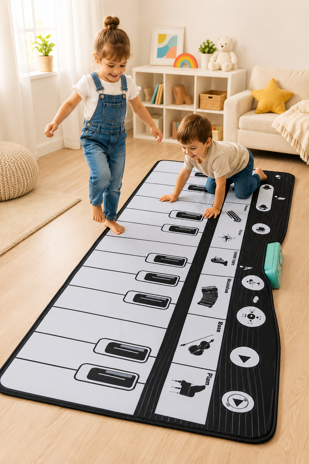 Tapis Piano Musical Géant pour Enfants – Tapis de Danse et Musique