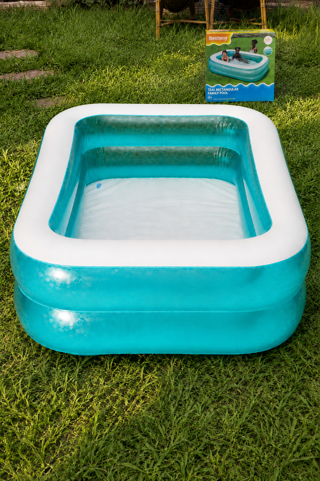 Piscine Gonflable Rectangulaire Bestway 200×146×48 cm – Piscine Familiale Enfant