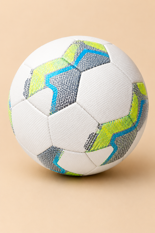 Ballon de Football Blanc/Verre Taille 5 – Qualité Supérieure & Texture Rugueuse