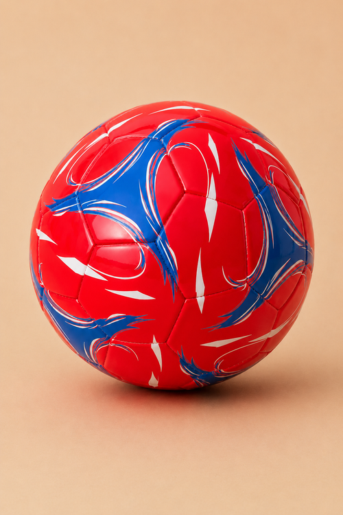 Ballon de Football Rouge/Bleu Taille 5 – Qualité Supérieure & Texture Rugueuse (Copy)