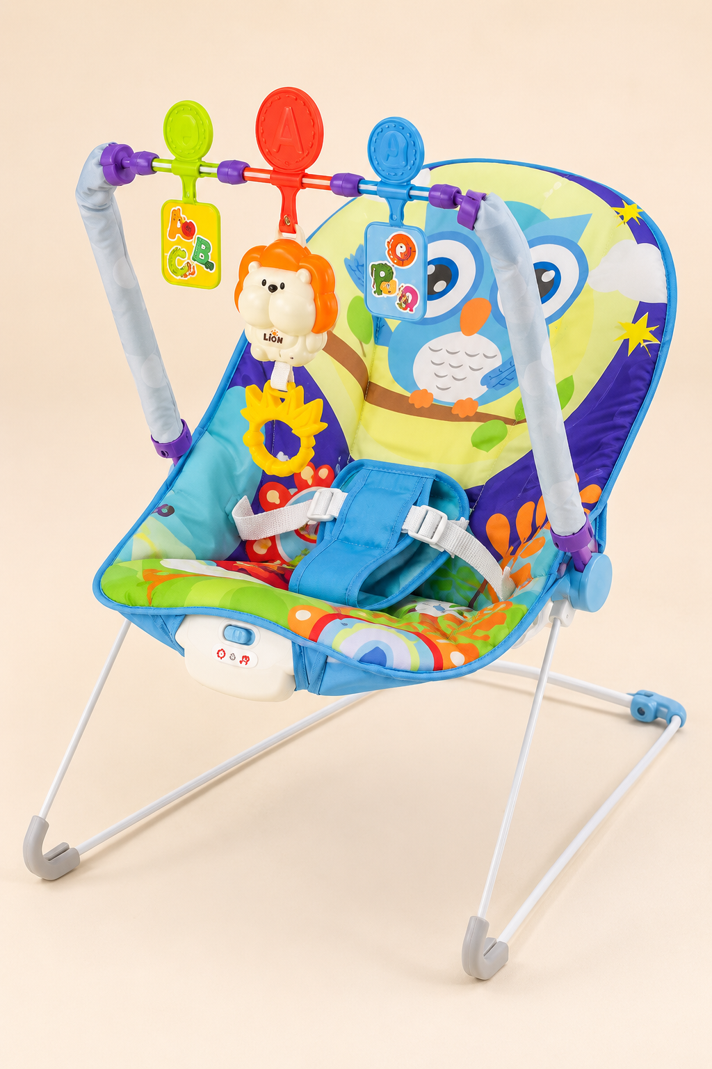 Siège Bébé Vibrant et Musical avec Arche de Jeux – Pour Calmer Bébé