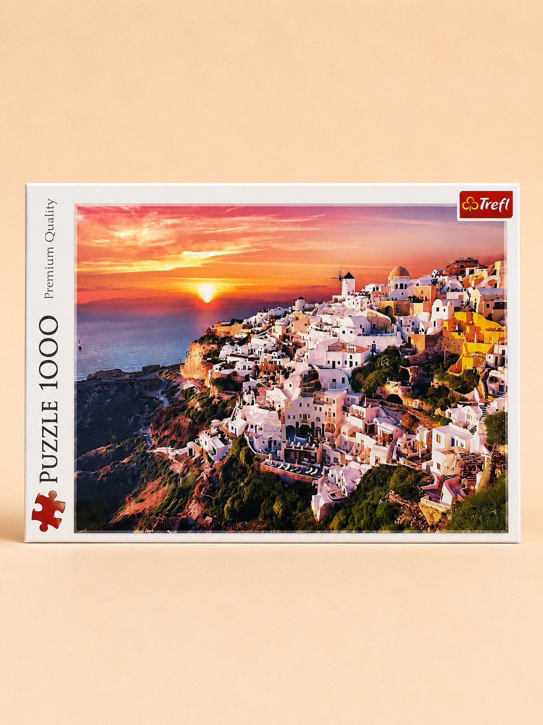 Puzzle Trefl Original 1000 Pièces – Santorin Grèce au Coucher du Soleil