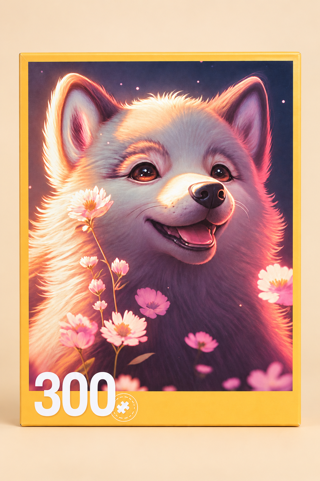 Puzzle GX 300 Pièces Chiot Fleuri – Art Puzzle Style Poétique
