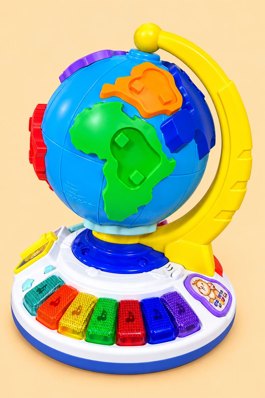 Globe Éducatif Interactif pour Enfants – Piano, Puzzle et Livre Musical