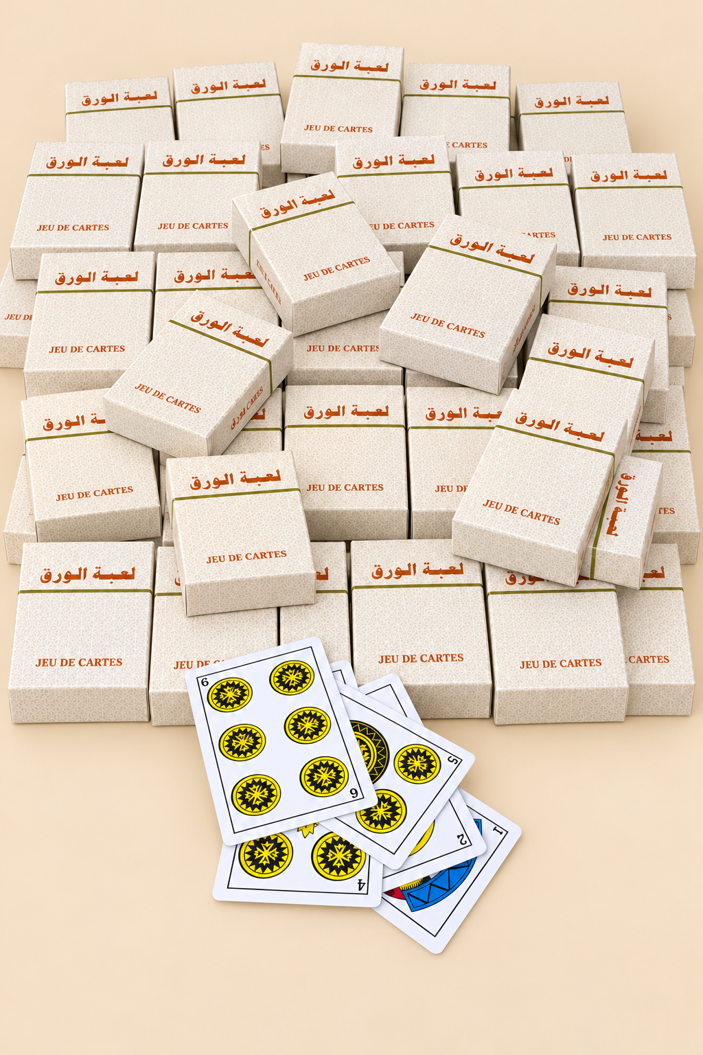 Lot de 24 Jeux de Cartes Ronda Boite Orange – Offre Quantité - Livraison Gratuite