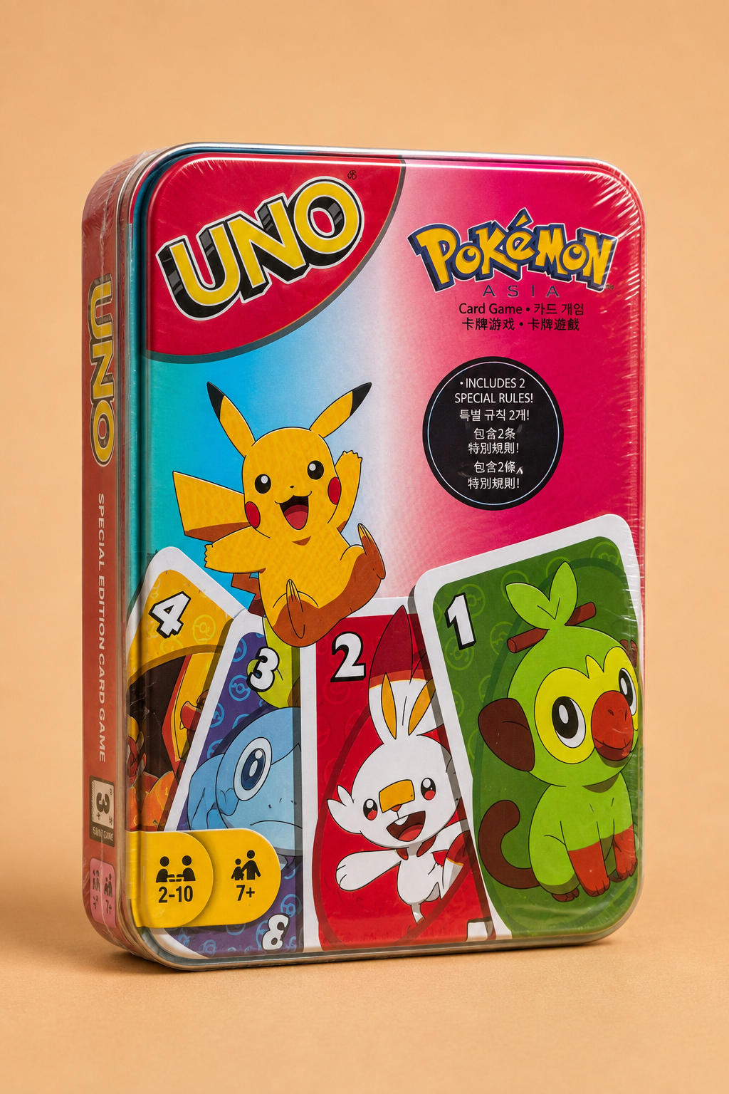 UNO Pokémon – Boîte Métal Édition Spéciale, Jeu de Cartes Collector
