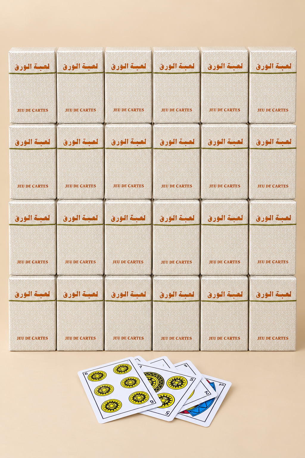 Lot de 24 Jeux de Cartes Ronda Boite Orange – Offre Quantité - Livraison Gratuite