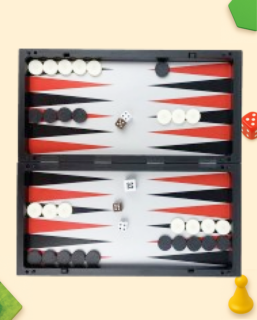 Échecs, Dames & Backgammon Magnétiques 3 en 1