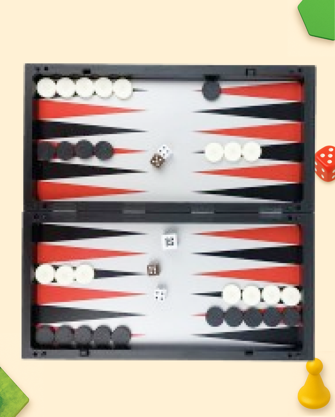 Échecs, Dames & Backgammon Magnétiques 3 en 1