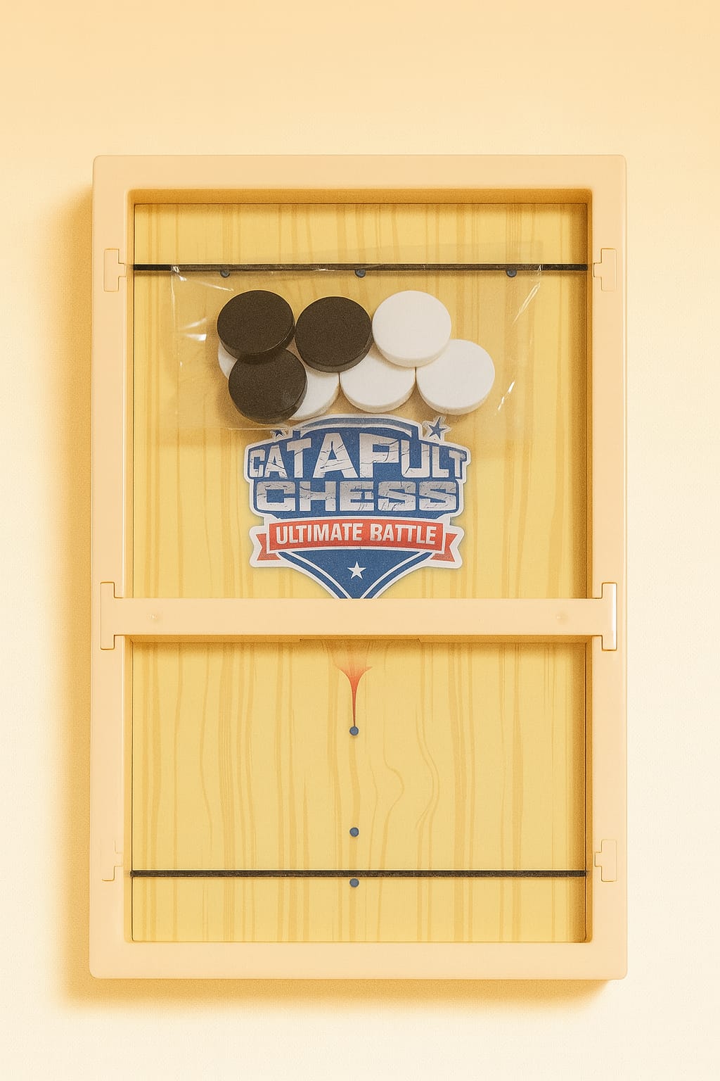 Mini Jeu de Catapulte – Hockey à Élastique, Jeu de Réflexes Rapide pour Enfants et Famille