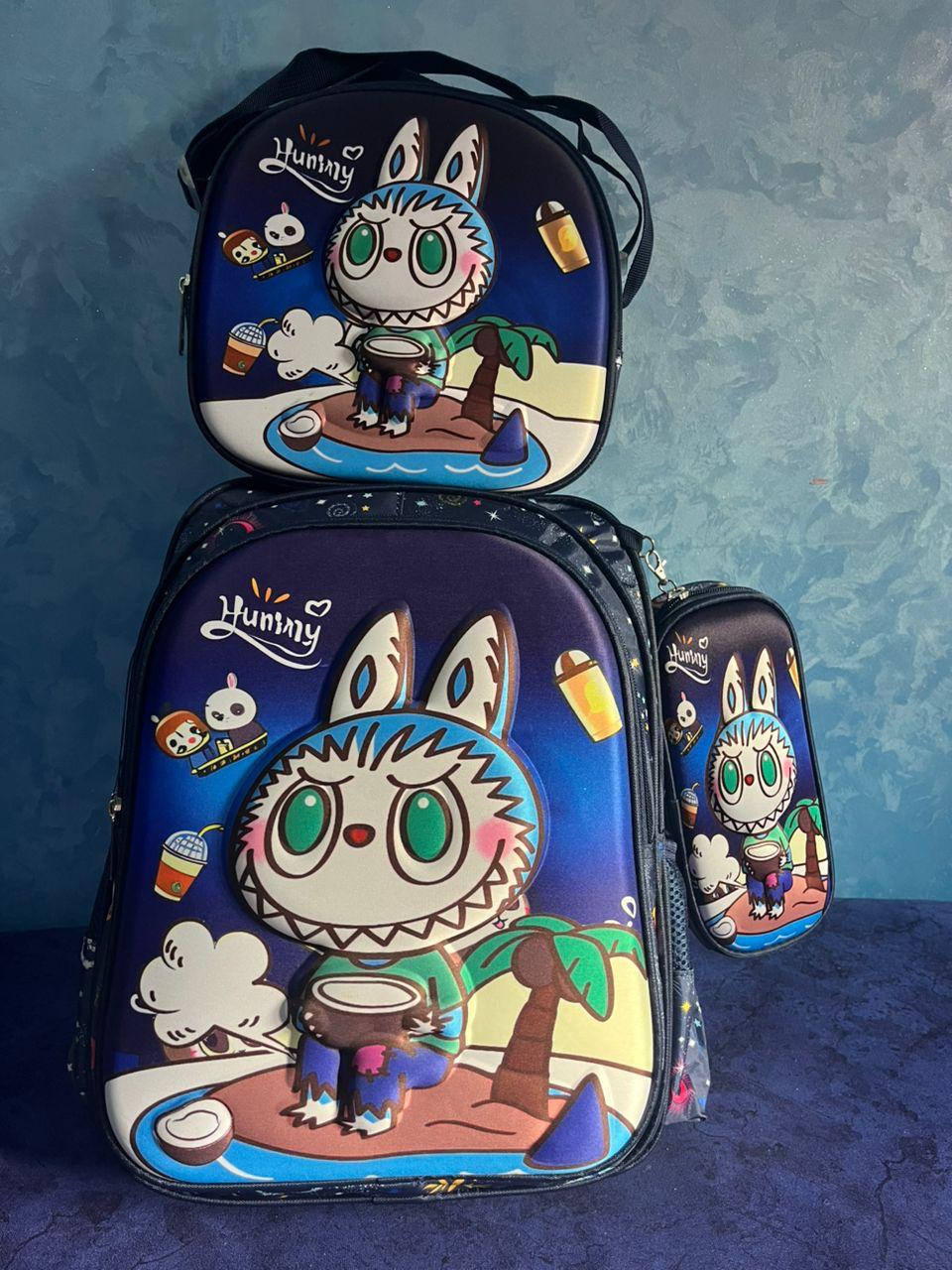 Set de Cartable, Lunchbox et Trousse 3D LABUBU / CAPYBARA