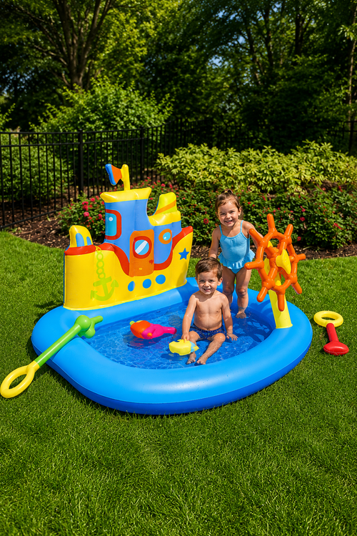 Aire de Jeux Aquatique Bestway Bateau Pirate – 1,40 × 1,30 × 1,04 m
