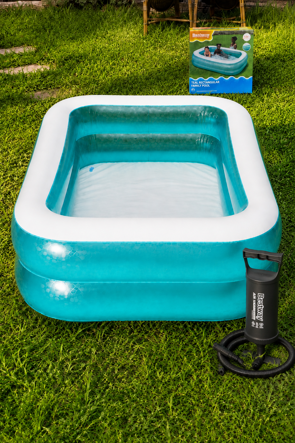 Piscine Gonflable Rectangulaire Bestway 200×146×48 cm – Piscine Familiale Enfant