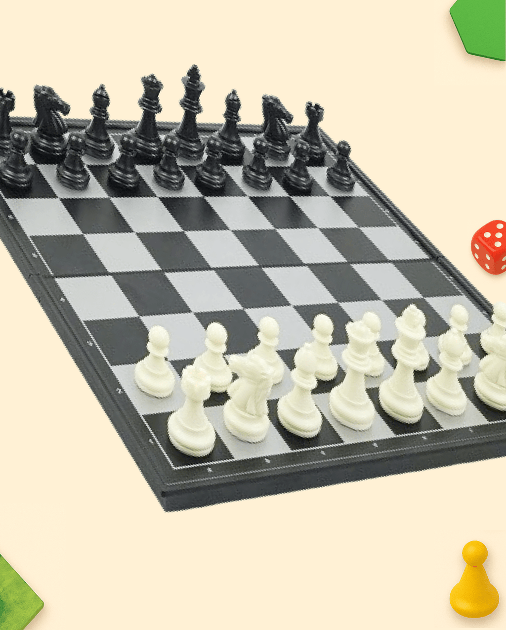 Échecs, Dames & Backgammon Magnétiques 3 en 1 - Batal Games
