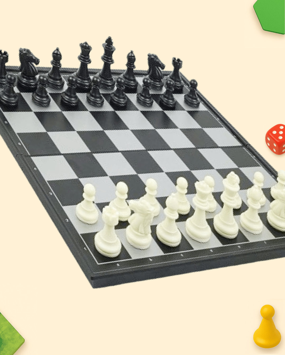 Échecs, Dames & Backgammon Magnétiques 3 en 1 - Batal Games