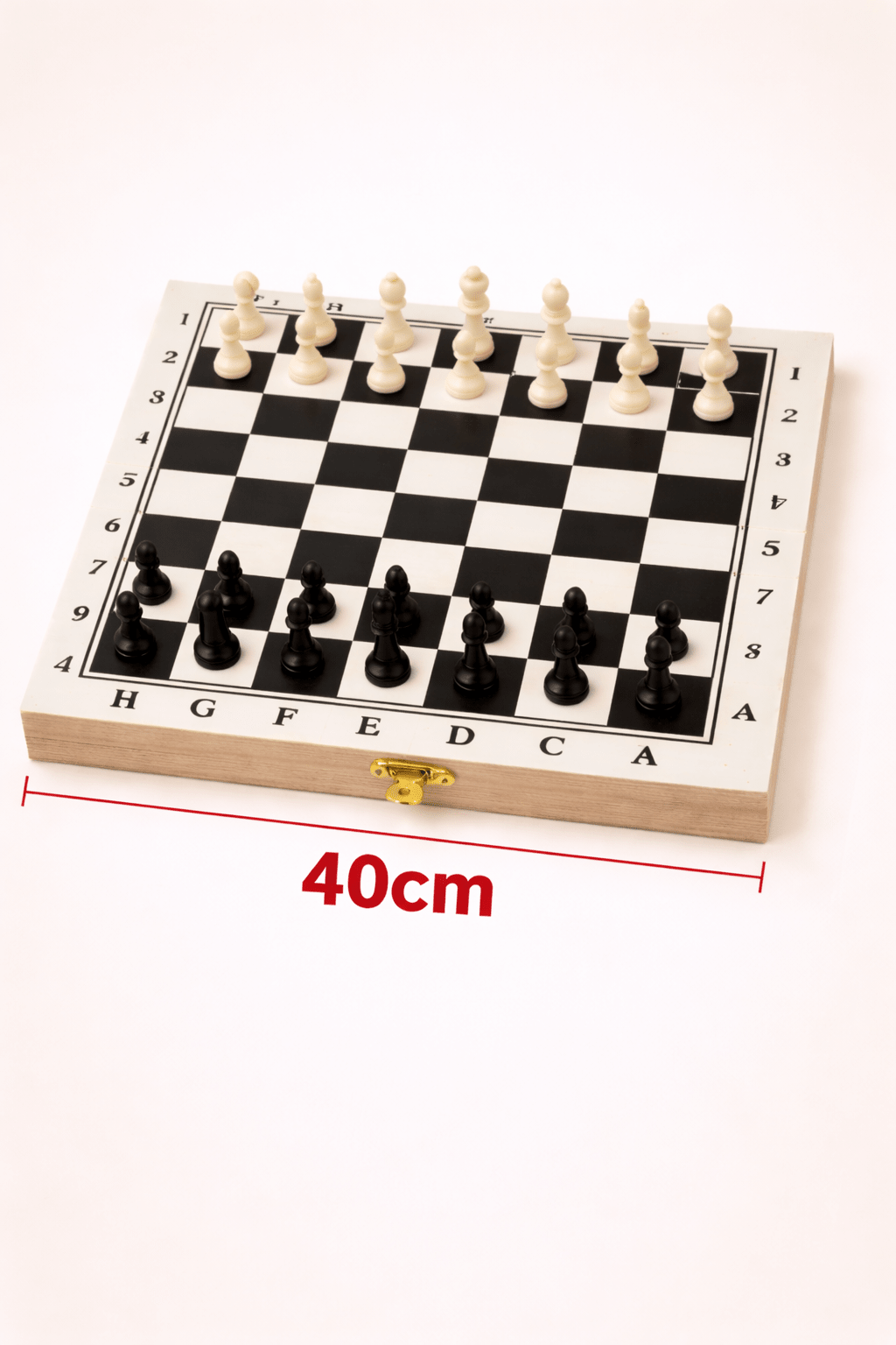 Échecs en Bois Clair – 40 cm | Marquage à l’Encre - Batal Games