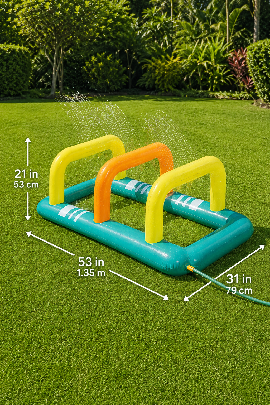 Parcours Aquatique Gonflable Bestway – Jeu d’Eau avec Arceaux 1,35 × 79 × 53 cm