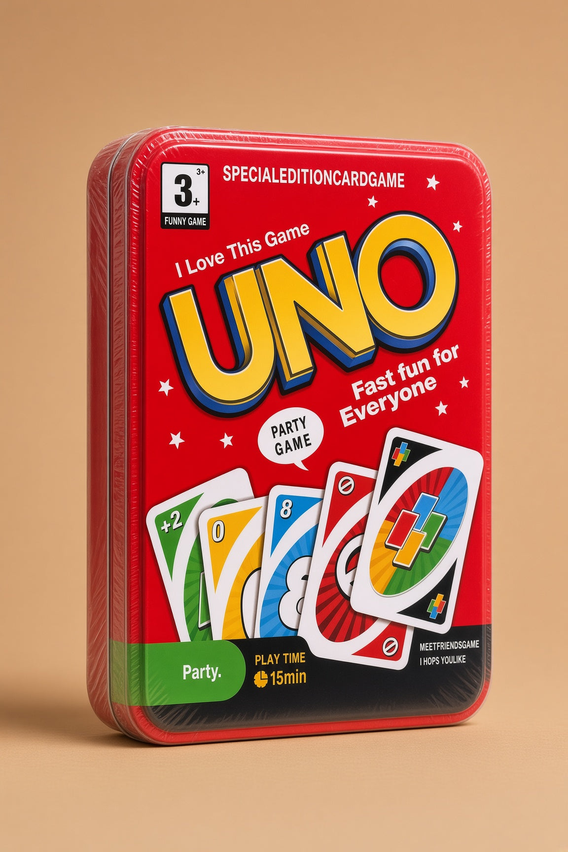 UNO Special Edition – Jeu de Cartes Original en Boîte Rigide