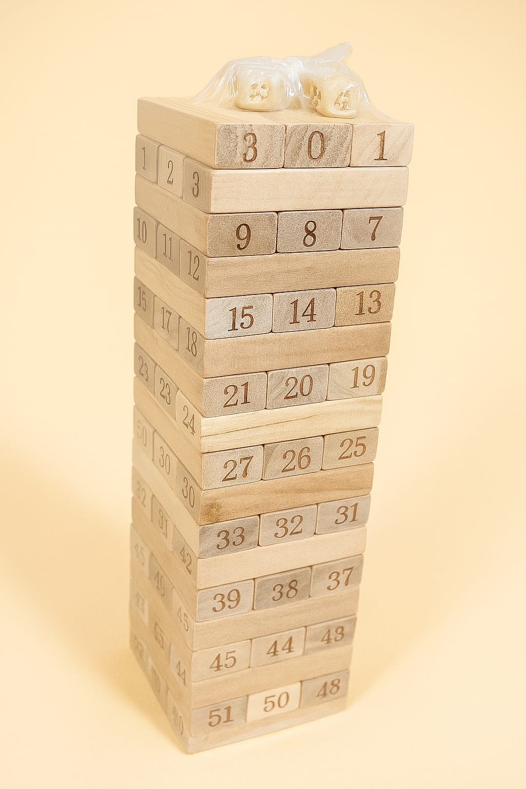 Jenga Grand Format – Le Jeu d’Équilibre en Bois Haute Qualité - Batal Games