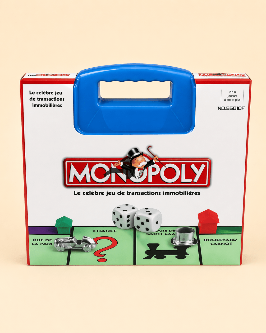 Monopoly – Version Malette Premium • Qualité Premium • Plateau Rigide & Pions Métalliques - Batal Games