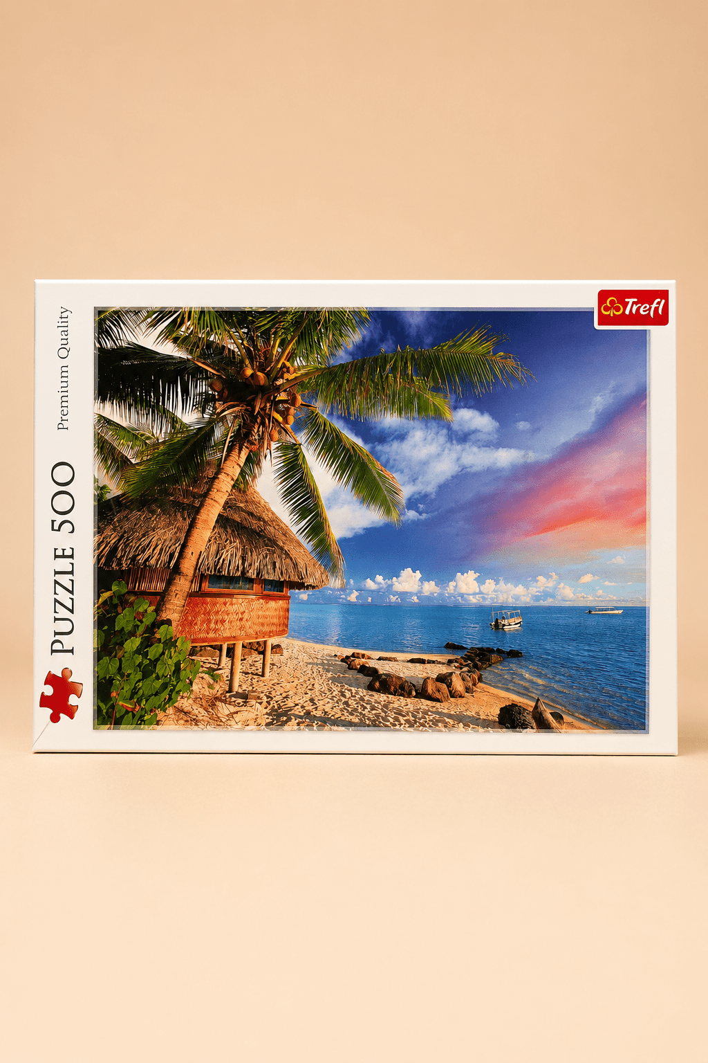 Puzzle Trefl 500 Pièces Plage Tropicale – Puzzle Premium Paysage Mer et Cocotiers - Batal Games