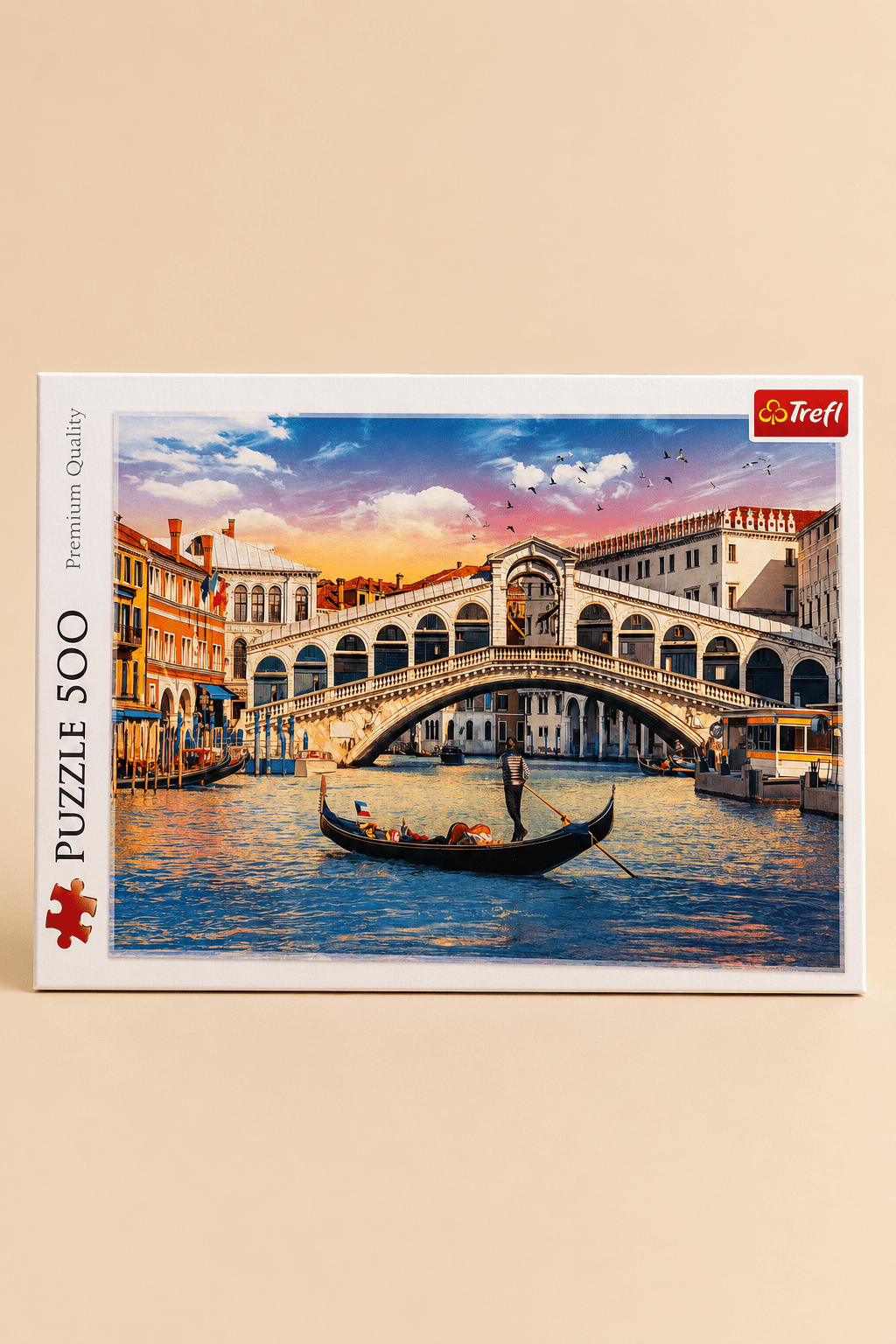 Puzzle Trefl 500 Pièces Venise – Pont du Rialto et Gondole - Batal Games