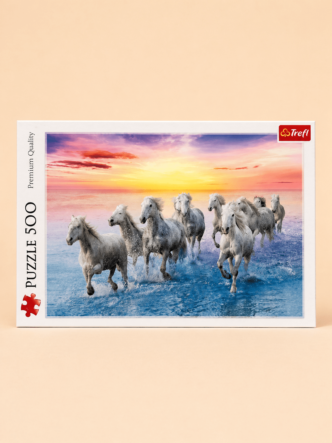 Puzzle Trefl Original 500 Pièces – Chevaux Blancs au Coucher du Soleil - Batal Games
