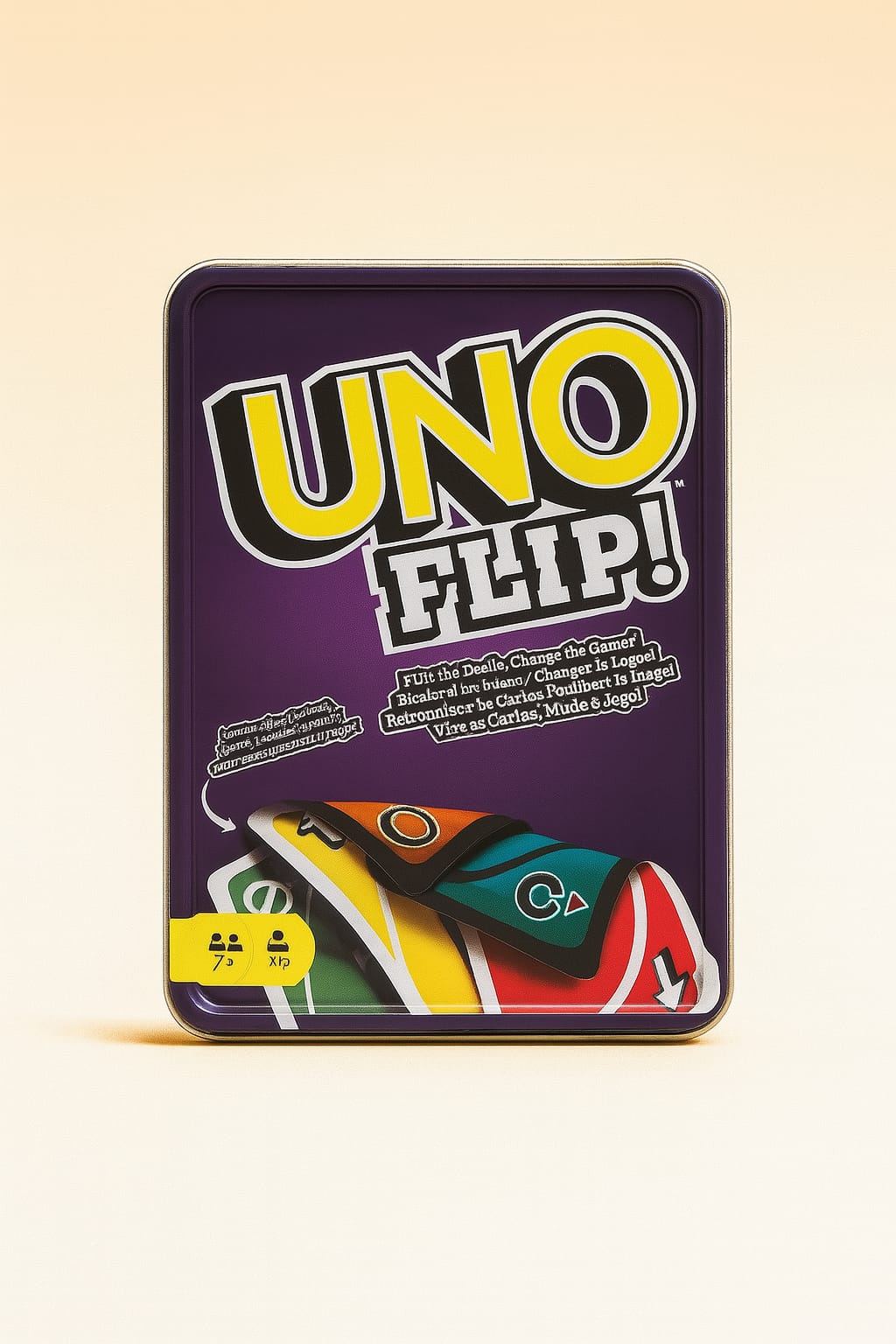 UNO FLIP Premium – Jeu de Cartes Réversible en Boîte Rigide - Batal Games