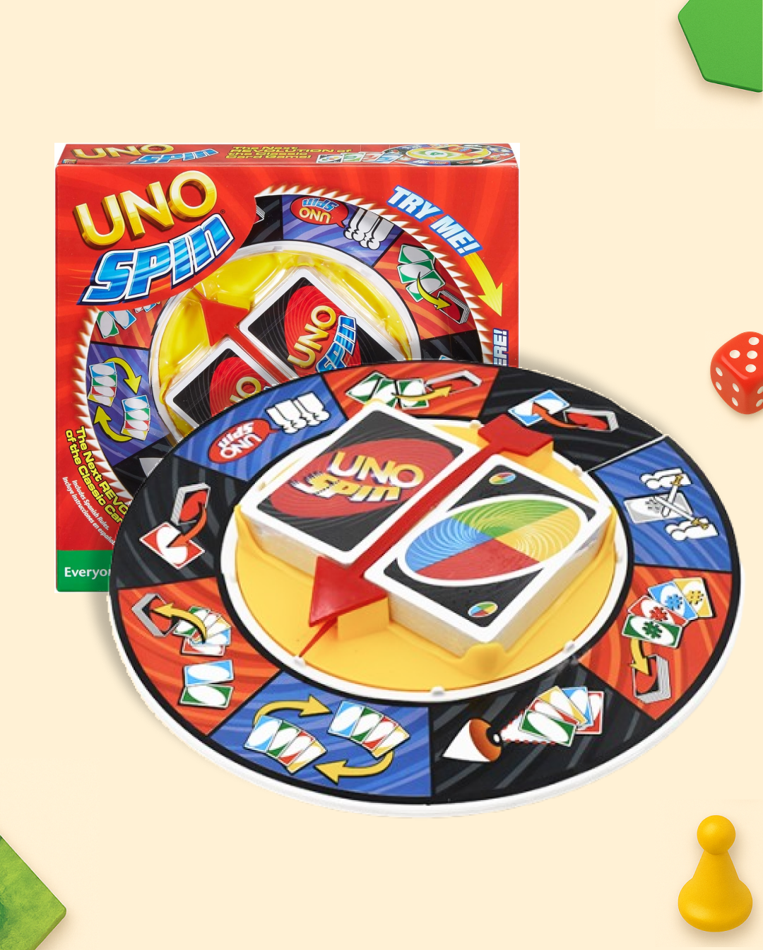 UNO Spin – Jeu de Cartes Révolutionnaire avec Roue Tournante - Batal Games